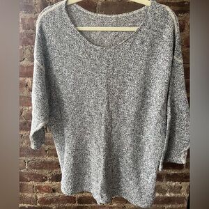American Apparel Heathered Gray Cotton Crew Neck Sweater